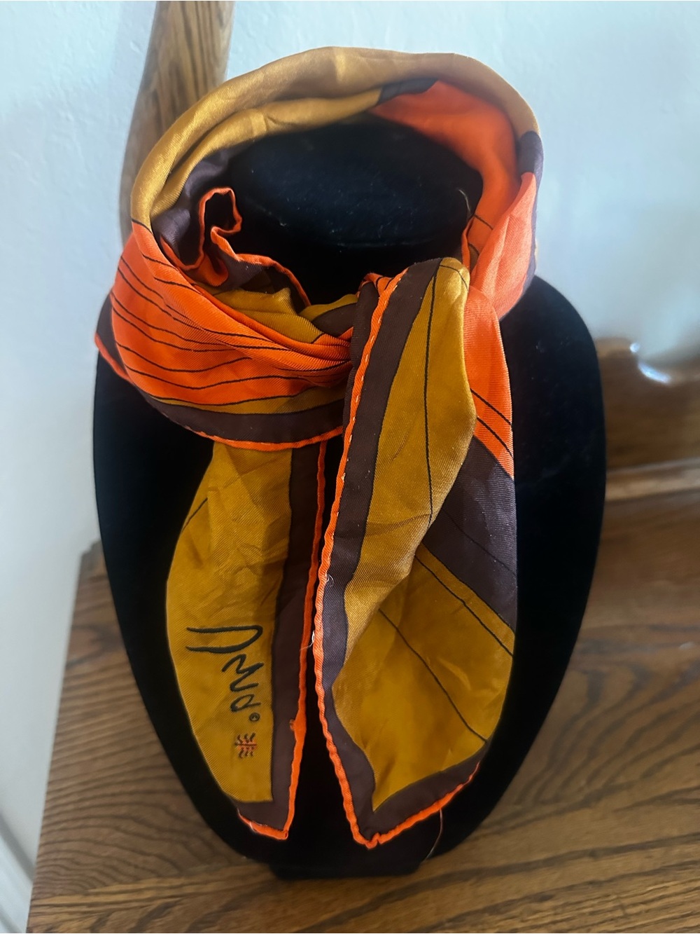 Vera Neumann Silk Scarf Signed